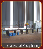 7 Tank Hot Phosphating Plant for Metal Treatment